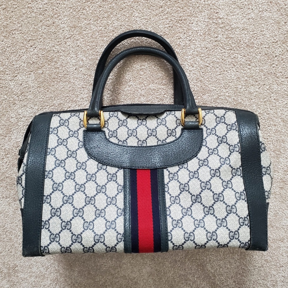 Fair Condition Vintage Gucci Boston Doctor Handbag - Picture 2 of 8